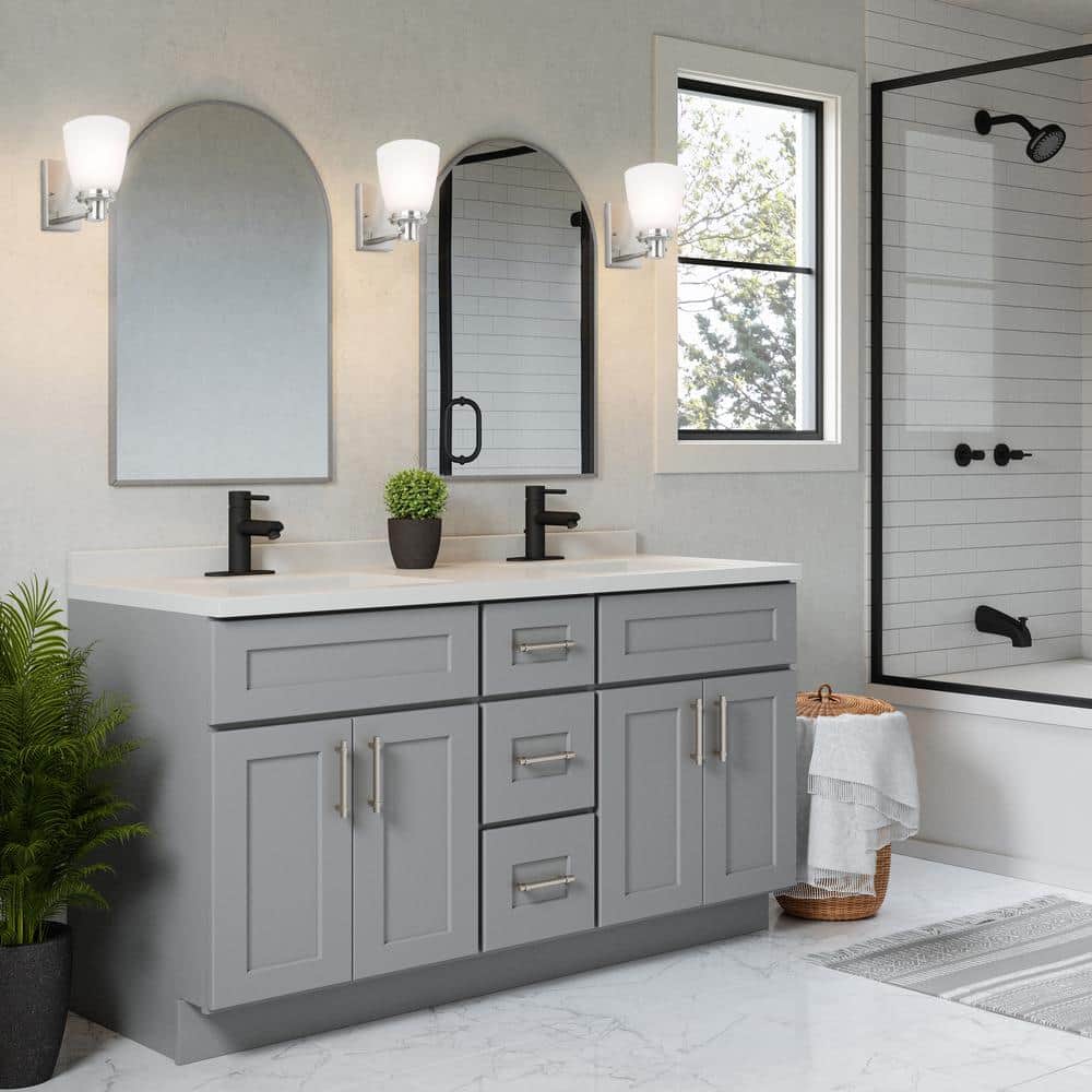 Satin Nickel Wall Sconce with Frosted Glass Shade