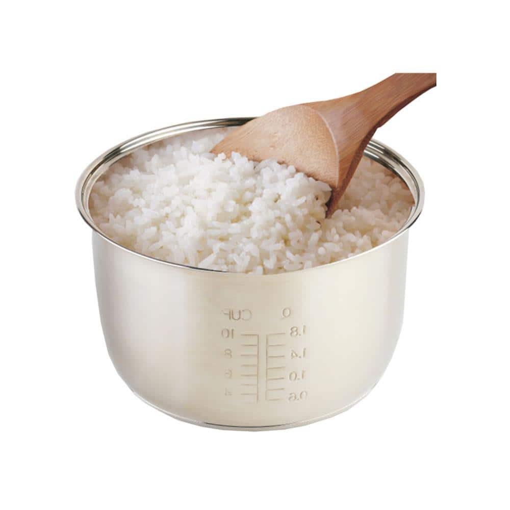 20-Cup Stainless Steel Electric Rice Cooker with Steamer