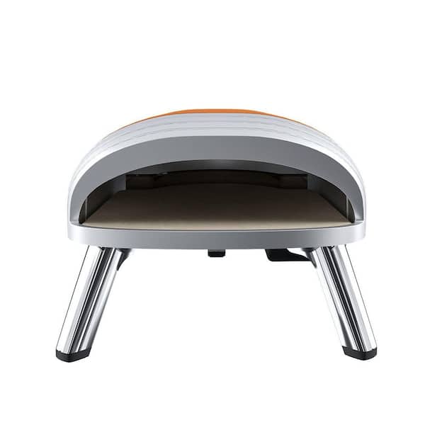 Classic Retro 12 in. Portable Outdoor Propane Pizza Oven in Matte Orange