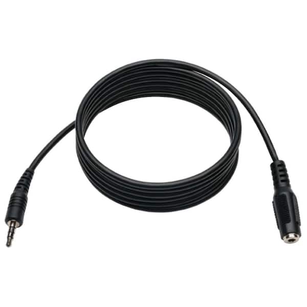 Basics 3.5mm Aux Jack Audio Extension Cable, Male to Female, Adapter  for Headphone or Smartphone, 25 Foot, Black