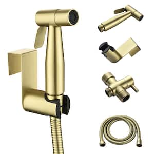 Single Handle Bidet Faucet with Handle in Brushed Gold