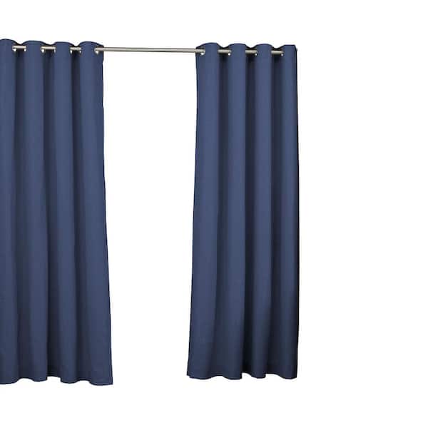 Parasol Indigo Solid Grommet Room Darkening Curtain - 52 in. W x 84 in. L