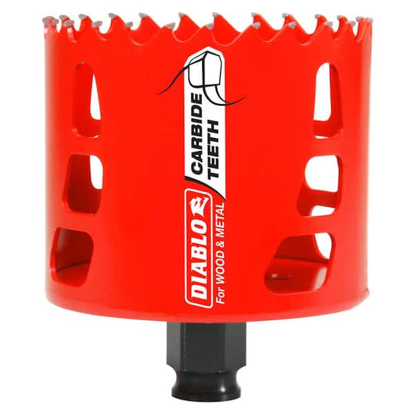 DIABLO 3-1/8 in. Carbide Hole Saw with 2-3/8 in. Cutting Depth