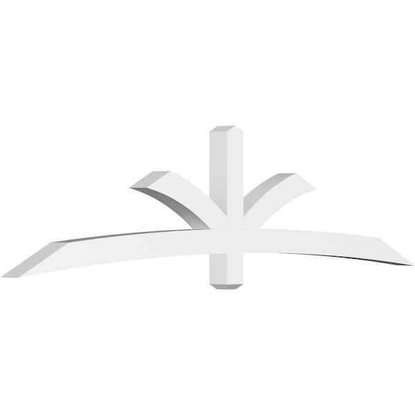Ekena Millwork Davenport 96 in. W x 24 in. H x 4 in. D Signature Polyurethane Bracket