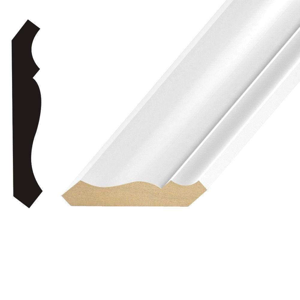 Pro Pack LWM 49 5/8 in. x 3-5/8 in. x 12 ft. Primed MDF Crown Moulding  (5-Pack)-MDF286PK60 - The Home Depot
