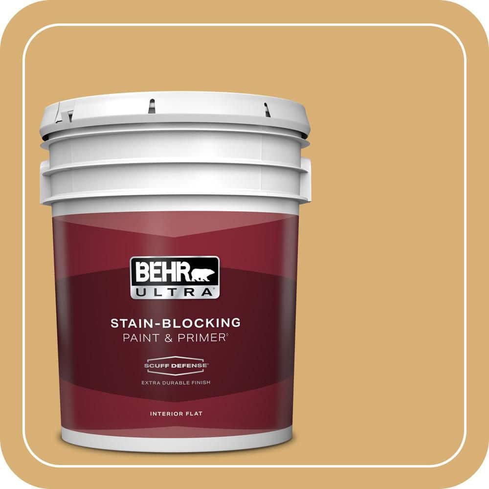 5 gal. Home Decorators Collection #HDC-AC-08 Mustard Field Extra Durable Flat Interior Paint & Primer price history on PriceWatchPro