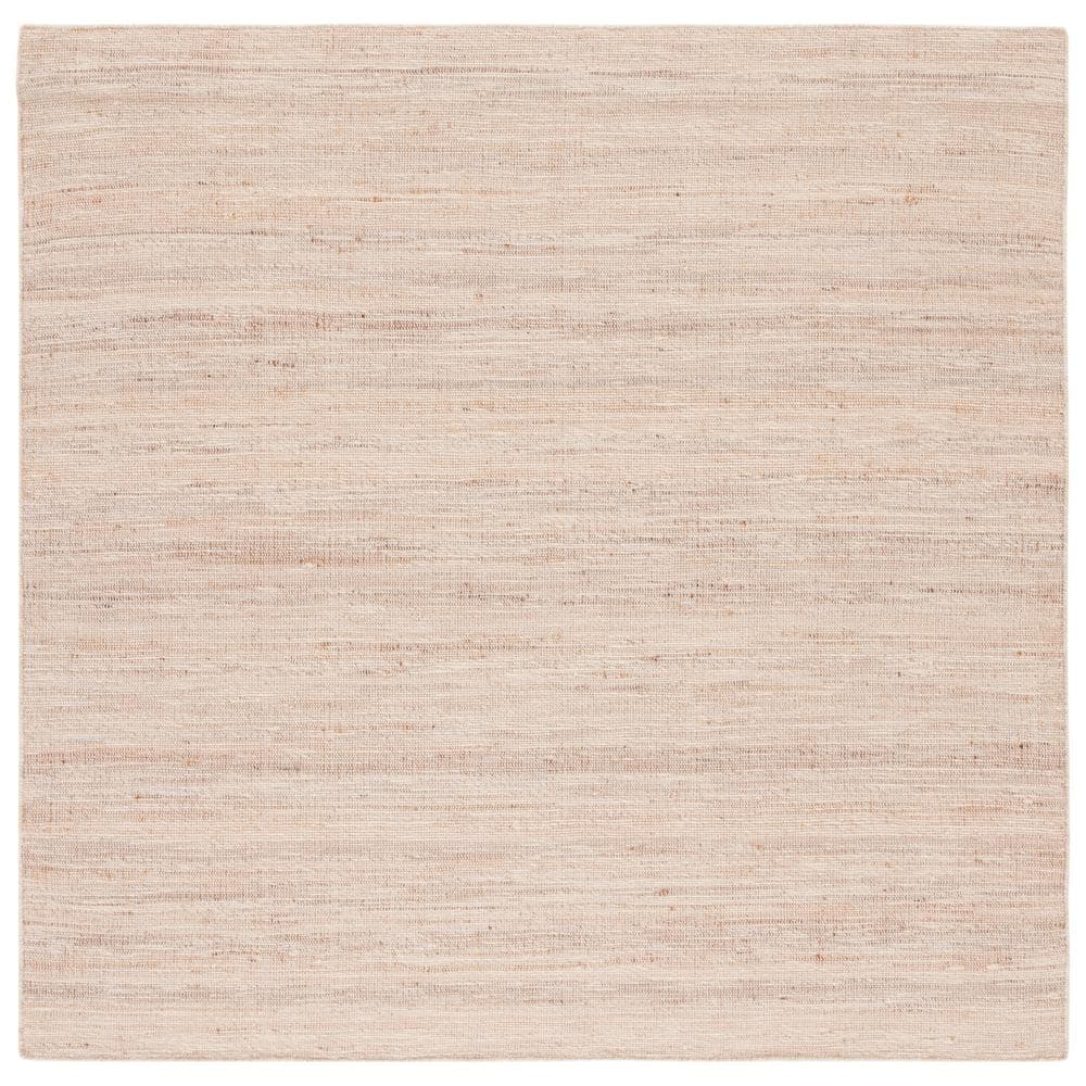 Handmade Tufted Beige Wool Square Area Rug