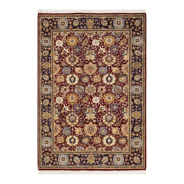 Solo Rugs Mogul One-of-a-Kind Traditional Red 4 ft. 2 in. x 6 ft. 0 in. Oriental Area Rug