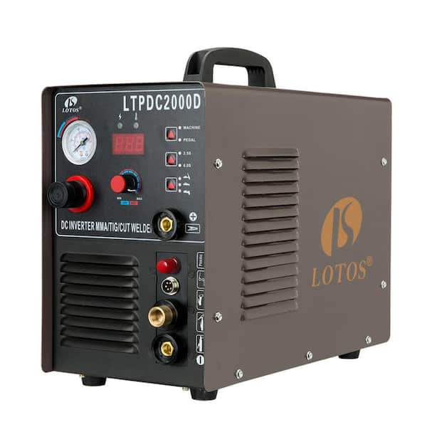 Lotos 50 Amp Non-Touch Pilot Arc Plasma Cutter, 200 Amp TIG/Stick Welder 3-in-1 Combo Welding Machine, Dual Voltage 110V/220V