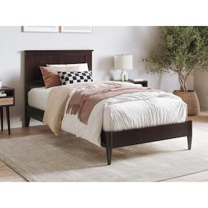 Charlotte Brown Solid Wood Frame Twin XL Low Profile Platform Bed