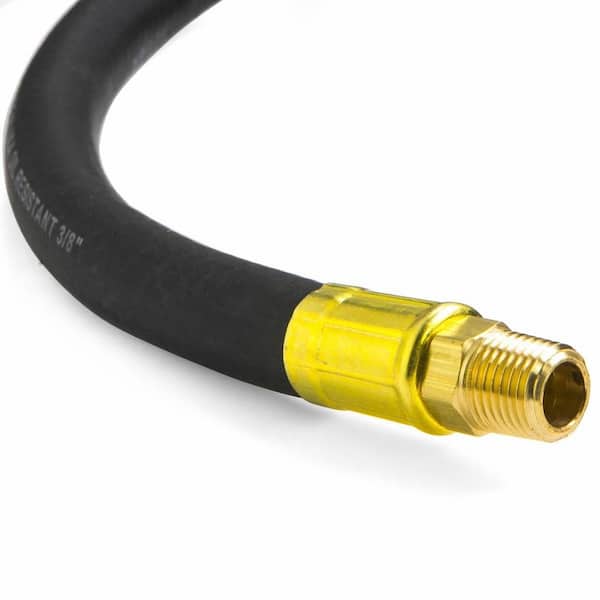 25 FT 3/8" GOODYEAR/CONTINENTAL AIR HOSE FOR AIR COMPRESSOR BLACK