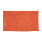 Resort Collection Plush Shag Chenille 17 x 24 Bath Mat, Coral