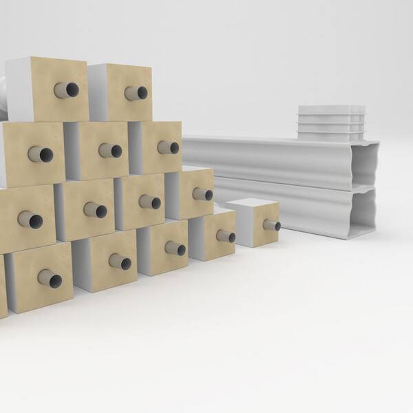 Ekena Millwork Fiberthane Traditional Balustrade 144 in. L x 41 in. H Fiberglass Railing Kit