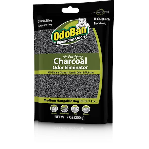 OdoBan 7 oz. Charcoal Odor Eliminator, Air Purifying Natural Non-Toxic Odor  Remover & Moisture Absorber Bag for Car & Home 9760A61-200M - The Home Depot