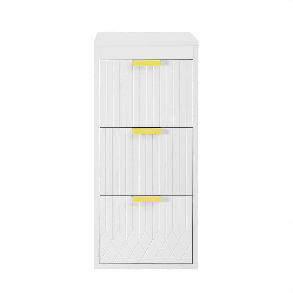 12 in. W x 18 in. D x 26 in. H White MDF Linen Cabinet with Drawers price history on PriceWatchPro