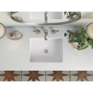 Silestone 49 in. W x 22.4375 in. D Quartz Rectangle Cutout with Vanity Top in Eternal Statuario