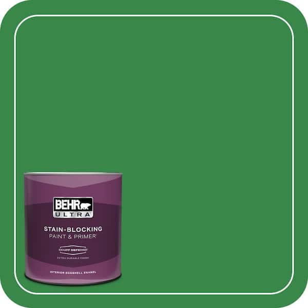 BEHR ULTRA 1 qt. #P400-7 Paradise of Greenery Extra Durable Eggshell Enamel Interior Paint & Primer