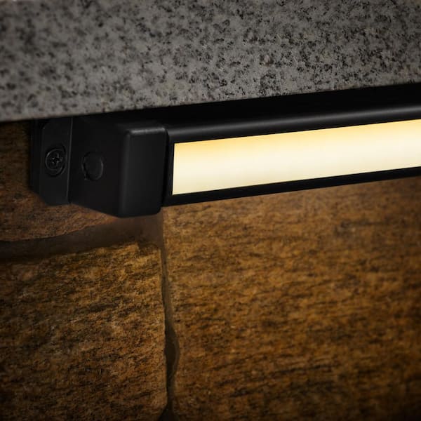 Hampton Bay Smart Low Voltage Matte Black Hardwired Integrated LED