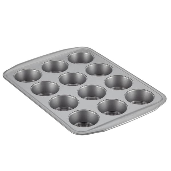 Circulon 12-Cup Gray Nonstick Bakeware Muffin Pan 47482 - The Home Depot