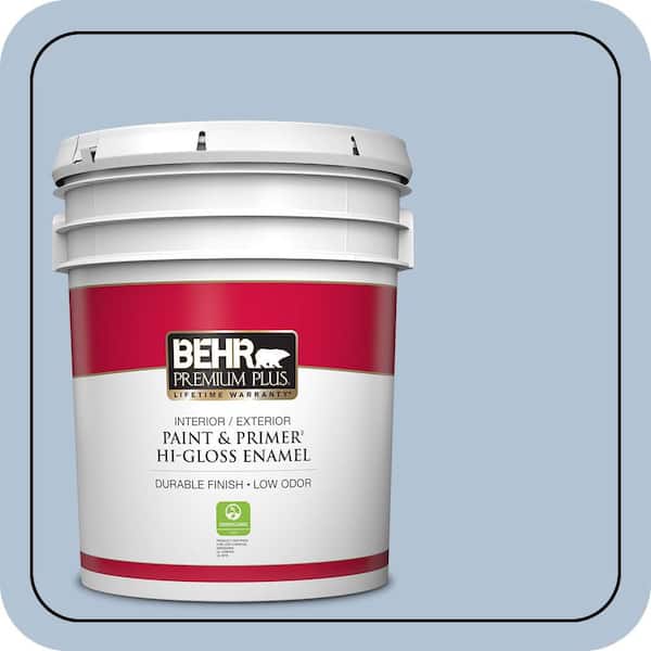 BEHR PREMIUM PLUS 5 gal. #S530-2 Elevated Hi-Gloss Enamel Interior/Exterior Paint & Primer