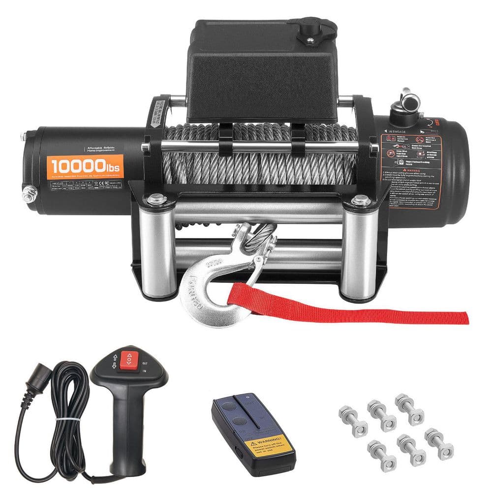 Electric Winch 12V, 10000 lbs. Load, 21/64 in. x 65 ft. Steel Rope, Wireless and Wired Remote, IP55 Waterproof SUV, Jeep price history on PriceWatchPro