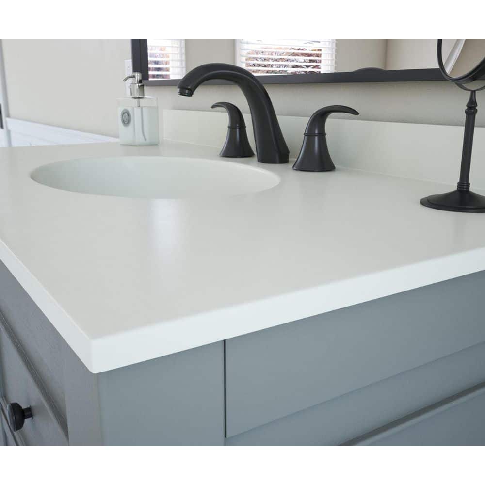31'' Bisque Solid Surface Single Sink Vanity Top