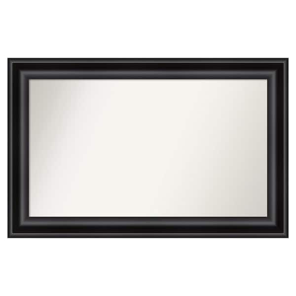 Amanti Art Grand Black 41.75 in. W x 26.75 in. H Custom Non-Beveled Recycled Polystyrene Framed Bathroom Vanity Wall Mirror