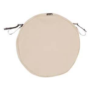 Montlake Fade Safe Antique Beige 15 in. Round Outdoor Seat Cushion Cover
