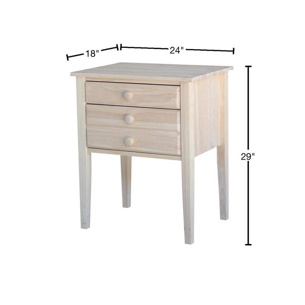 White Wood Rectangular Accent Table with Storage