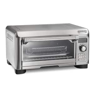 Sure-Crisp 1500 W 4-Slice Stainless Steel Toaster Oven with Air Fry
