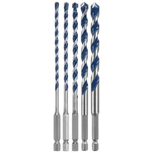 Assortment Pack of BlueGranite Turbo Carbide Hammer Drill Bits (5-Piece)