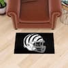 FANMATS Cincinnati Bengals Black 3 ft. x 2 ft. Mascot Helmet Area Rug 31732  - The Home Depot