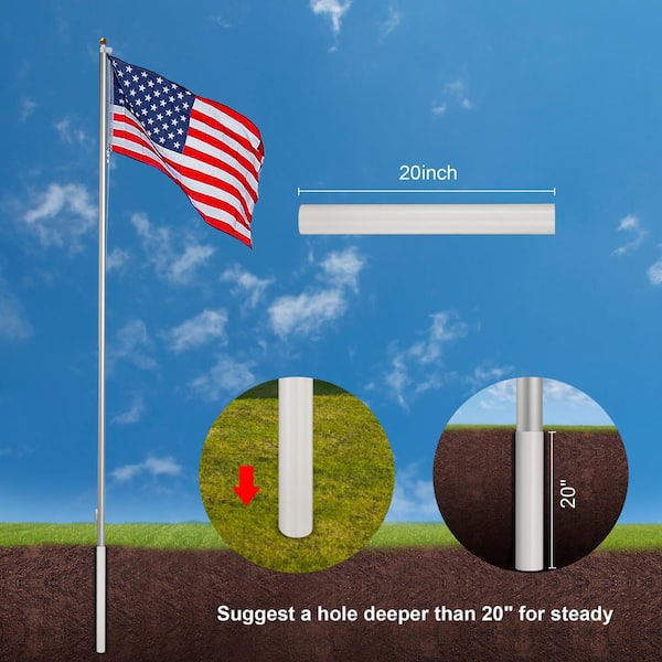 30 brown deals flagpole