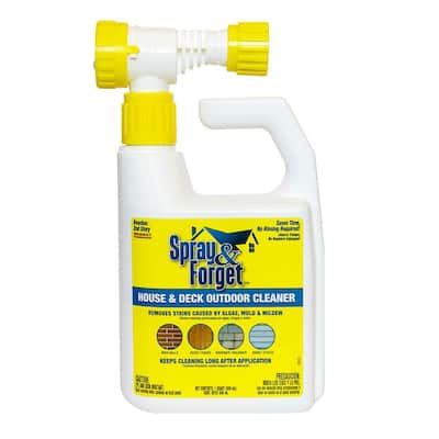 32 oz. House and Deck Cleaner Outdoor Mold Remover with Hose End Sprayer