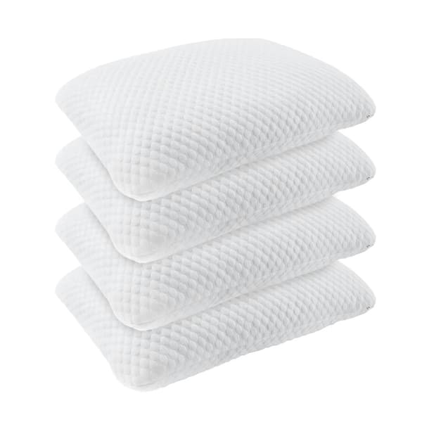 StyleWell Cooling Memory Foam Standard Size Pillow with Removable Bamboo Cover (Set of 4)