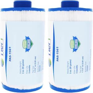 7.63 in. x 4.38 in. 25 sq. ft. Antimicrobial Spa Filter Cartridge for 179192, PVT25N, FC-0186 (2-Pack)