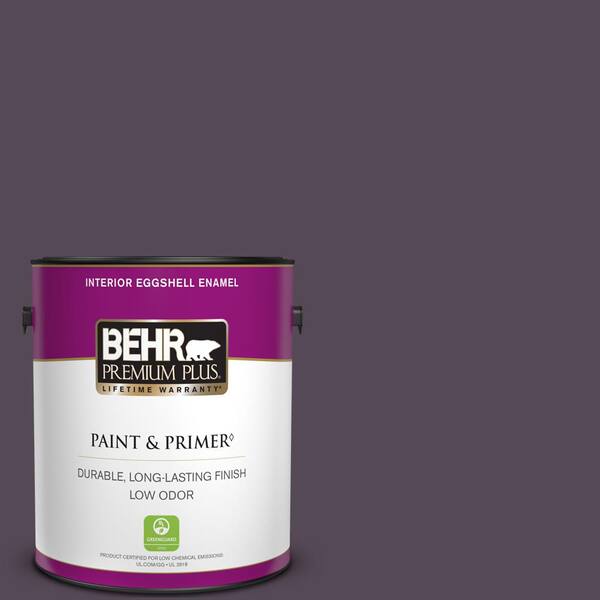 BEHR PREMIUM PLUS 1 gal. #BXC-51 Deep Mulberry Eggshell Enamel Low Odor Interior Paint & Primer