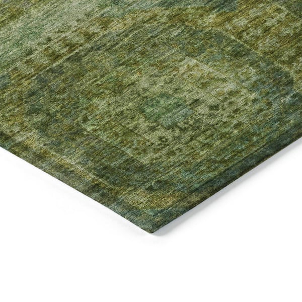 Chantille Machine Washable Indoor/Outdoor Abstract ACN1944 Aloe 10 ft. x 14 ft. Area Rug