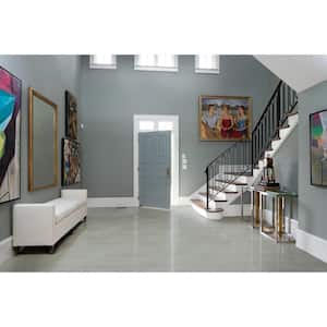 Bianco Dolomite 12 in. x 24 in. Polished Porcelain Stone Look Floor and Wall Tile (16 sq. ft./Case)