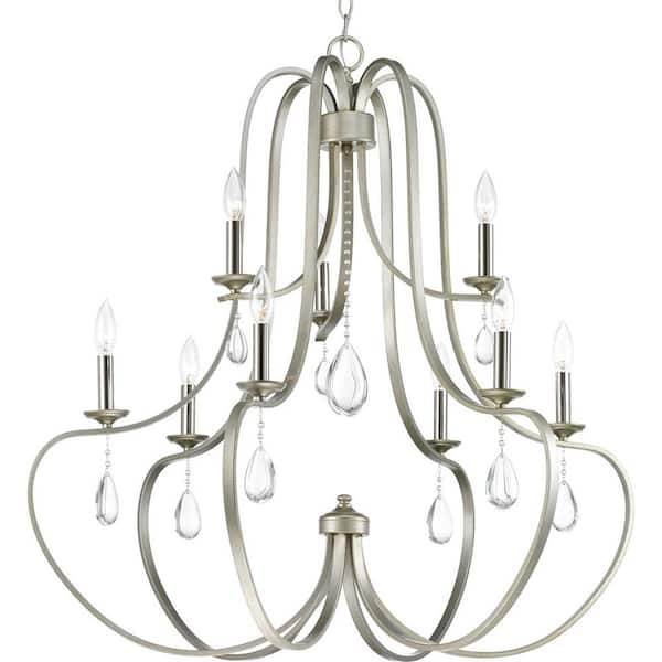 Progress Lighting Anjoux Collection 9-Light Silver Ridge