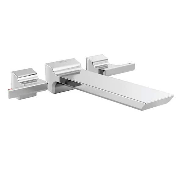 Delta Pivotal 2-Handle Wall-Mount Roman Tub Faucet Filler Trim Kit in Chrome (Valve Not Included)