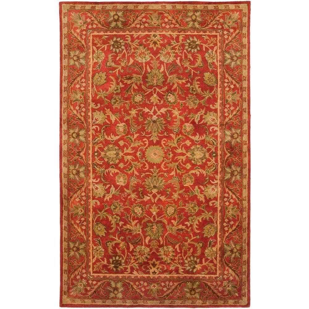 Antiquity Red Wool 6' x 9' Hand Tufted Area Rug