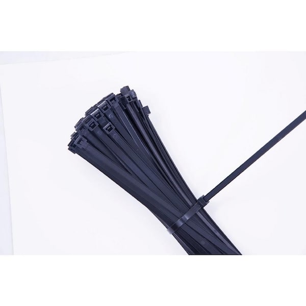 Commercial Electric 4/8 Natural and Black Cable Tie Tube (100-Pack)