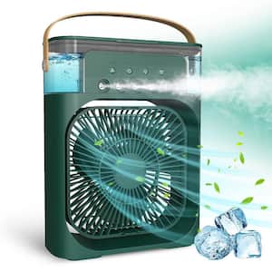5-In-1 900 ml Air Cooling Fan Portable Air Conditioner Fan Timed Air Cooling Fan with 7 Color Lights 5 Jets 3 Speeds