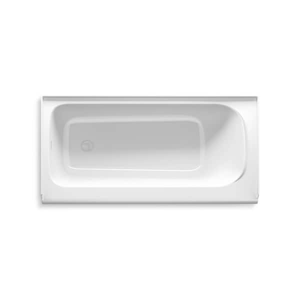 Paces 60 in. x 32 in. Soaking Bathtub with Left Hand Drain in White