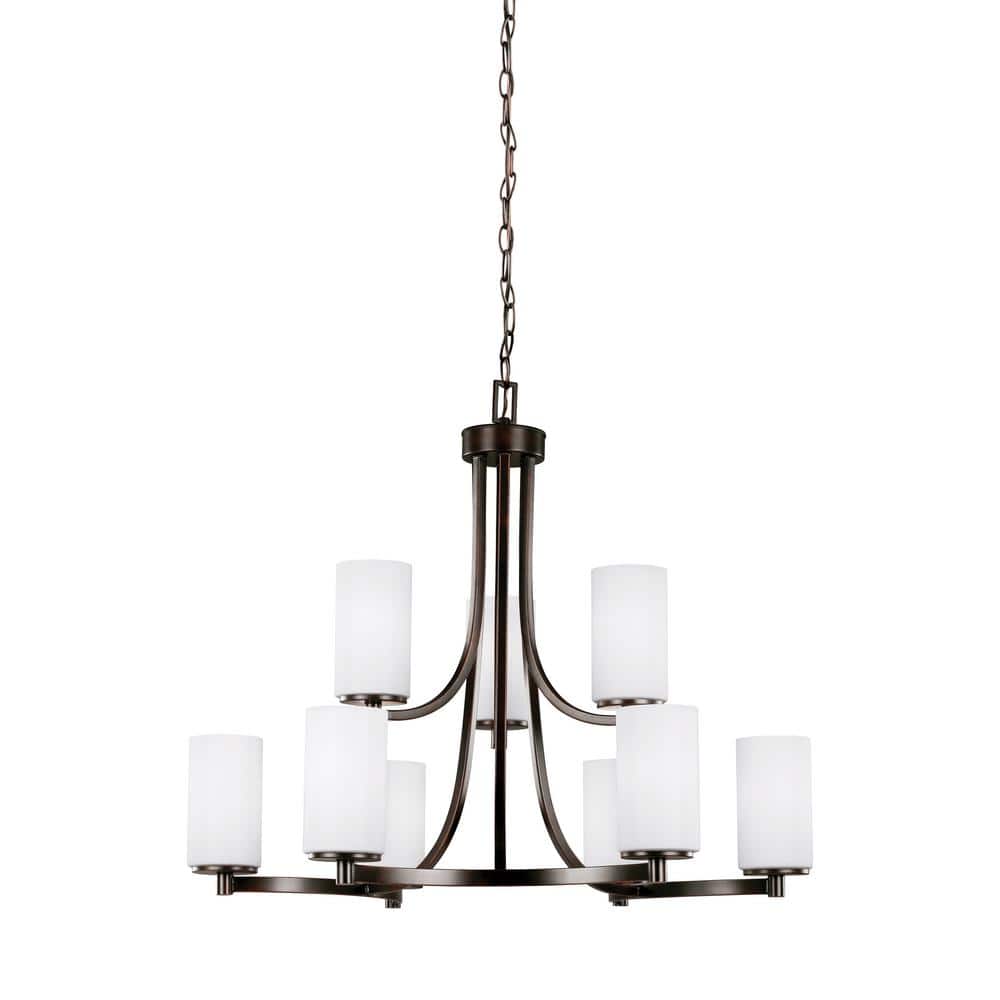 Generation Lighting Hettinger 9Light Burnt Sienna Modern Transitional