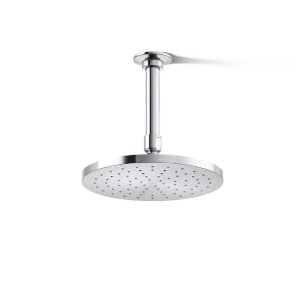 KOHLER 1-Spray Patterns 8 in. Single Ceiling Mount Fixed Shower Head in Polished Chrome