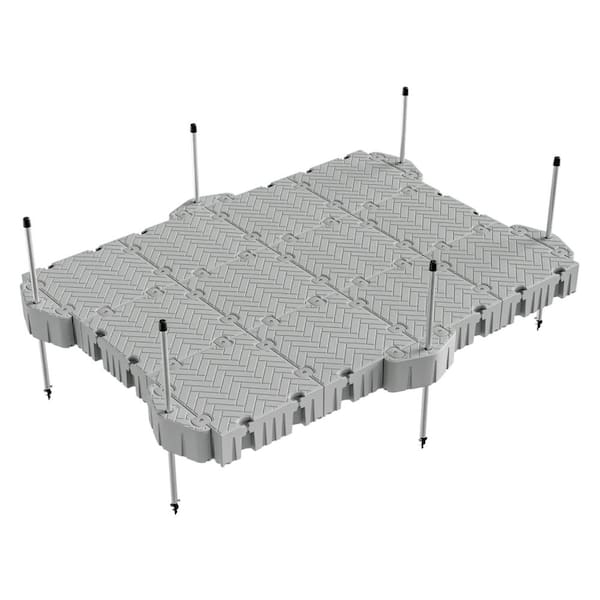 Flexx Flex 16 ft. Floating Dock Package Pipe Guides