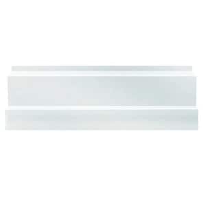 White Grandis 4 in. x 12 in. Marble Polished Baseboard Tile Trim (3.33 sq. ft./case) 10-Pack