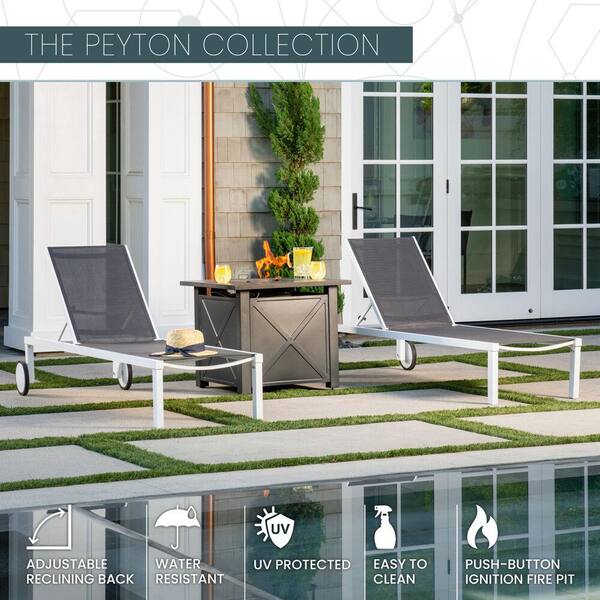Peyton 3 Piece Aluminum Outdoor Chaise Lounges Pytnchs3pcfp Wg The Home Depot - Peyton Adjustable Wicker Chaise Lounge Peyton 3 Piece Aluminum Outdoor Chaise Lounges Pytnchs3pcfp Wg The Home Depot - Peyton Adjustable Wicker Chaise Lounge